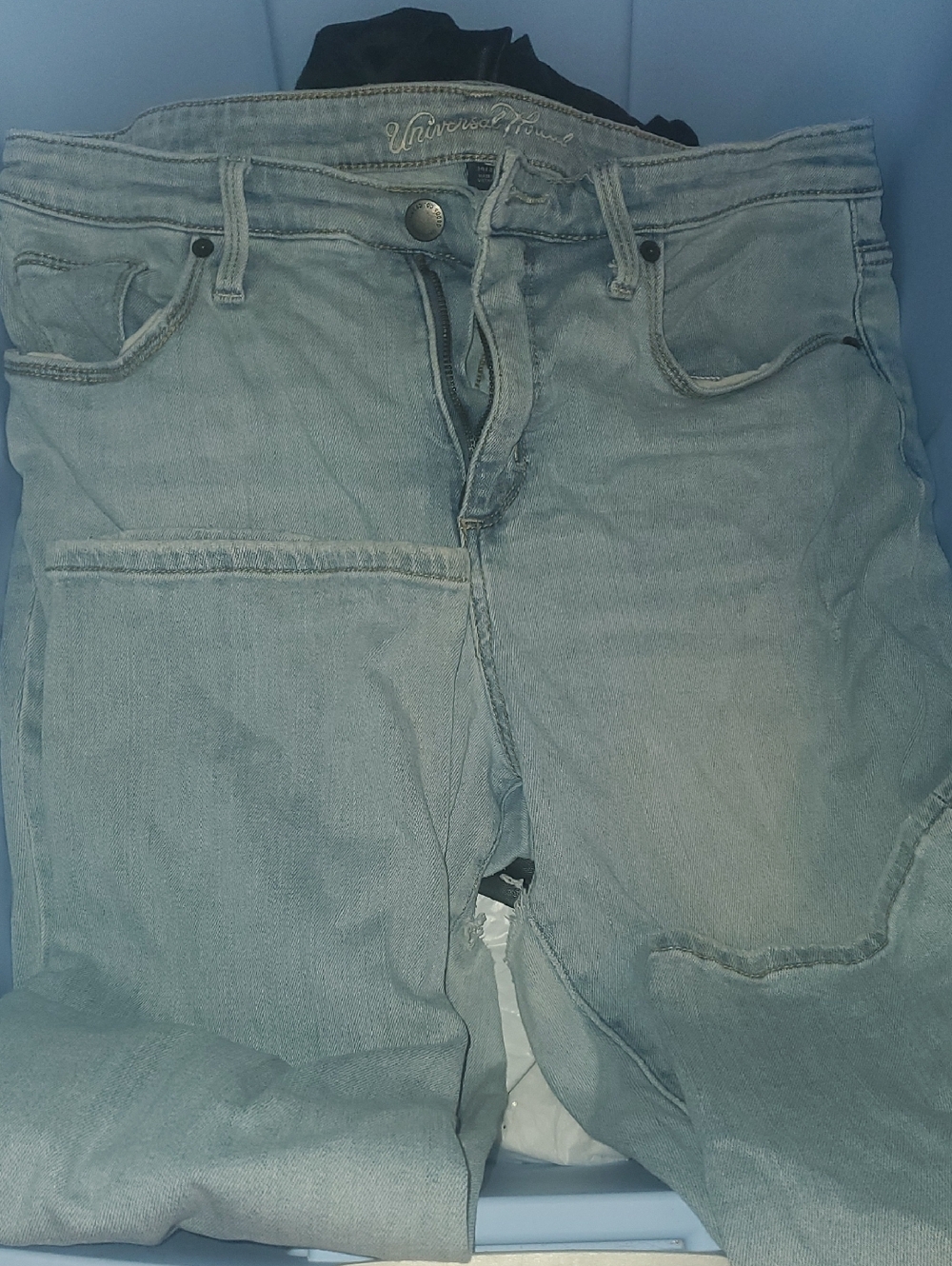 Universal Thread Light Wash High Rise Straight Crop  Jeans